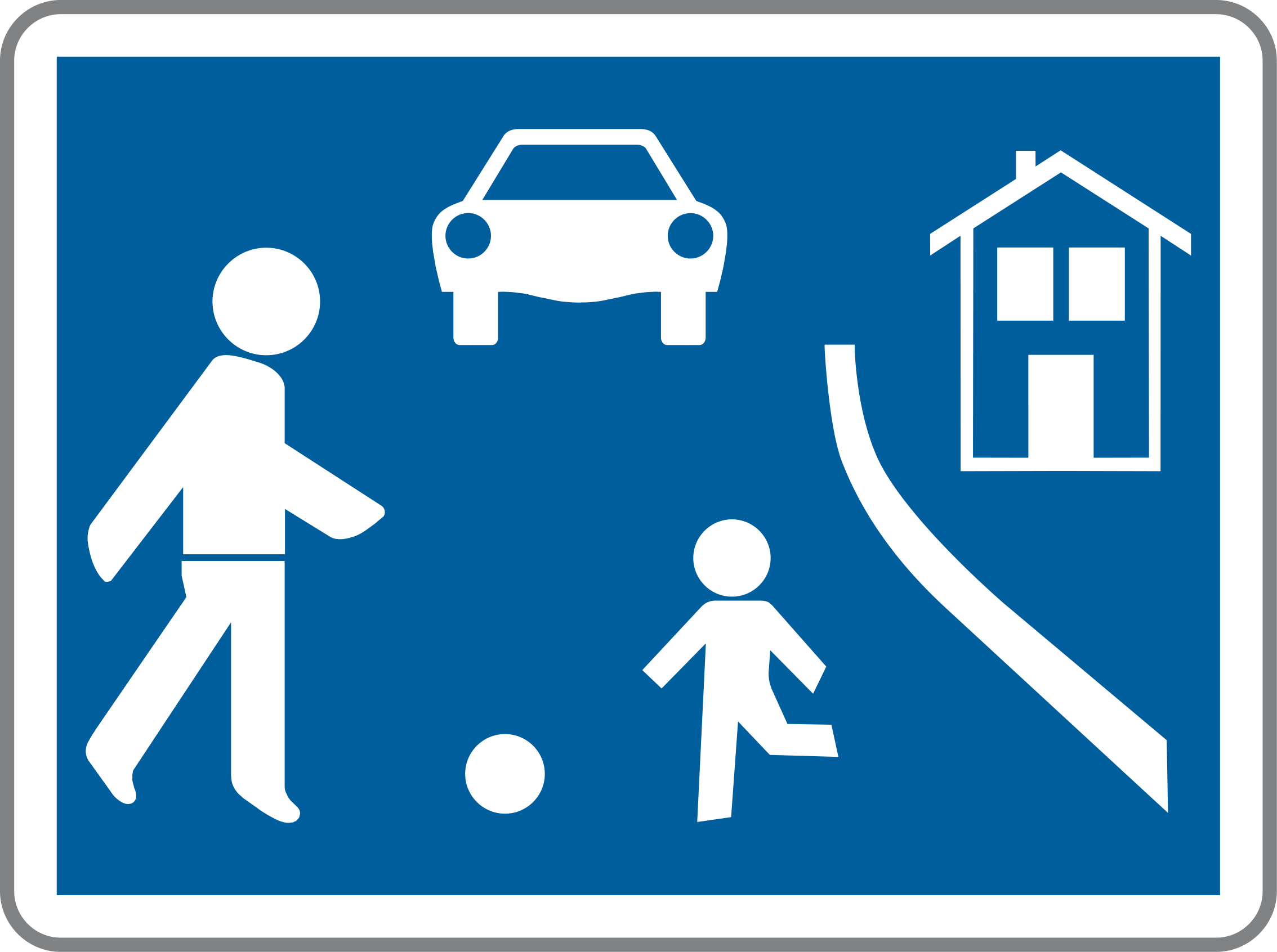 Verkehrszeichen Wohnstraße