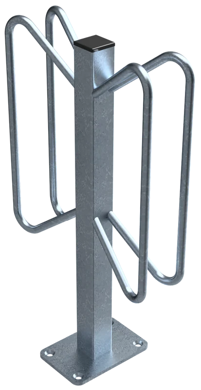 Fahrrad Einzelparker 2 Stellplätze, Dübelmontage