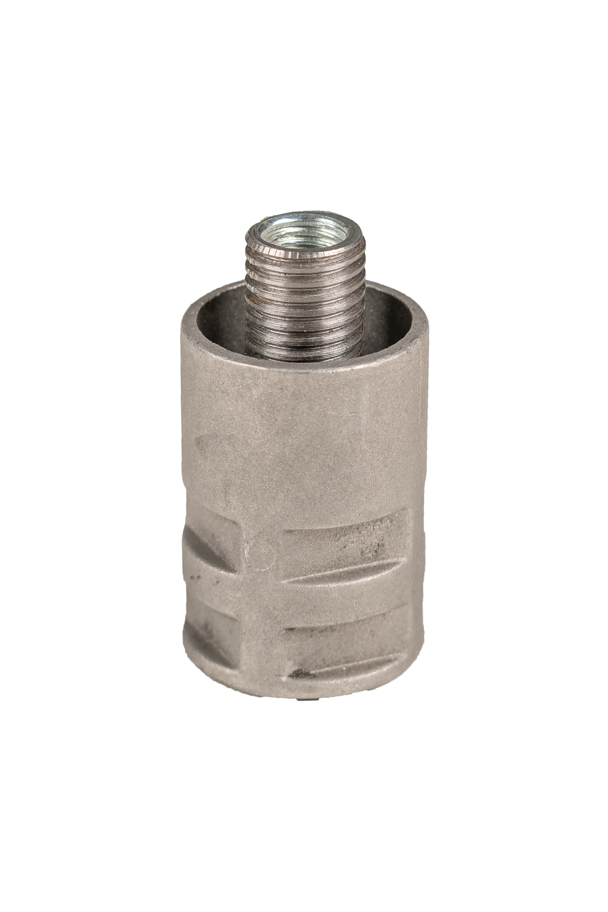 Aluminium-Bodenhülse mit Adapter von M16 auf M24 – zur flexiblen Befestigung von Pollern