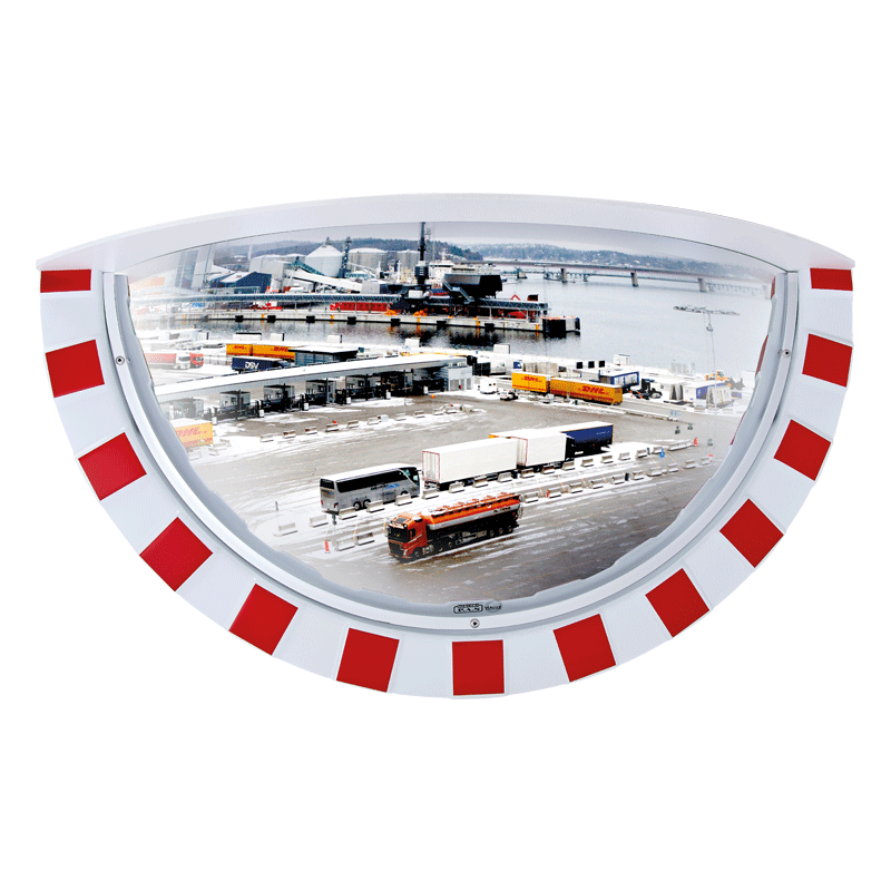 Drei-Wege-Verkehrsspiegel 