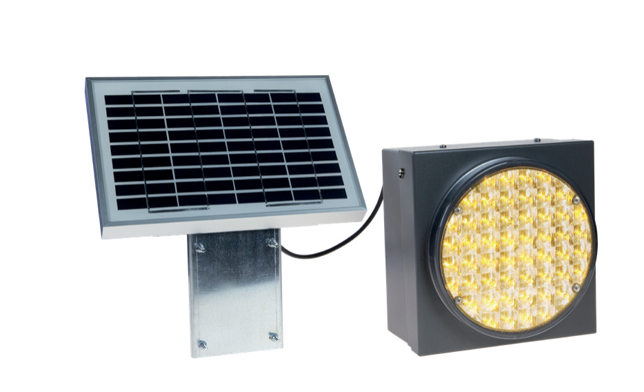 Solar-Blinklichtanlage Ecosolar, 1x Basic201 Kit 5 W, mittige Montage