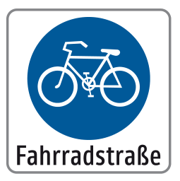 Verkehrszeichen Fahrradstraße