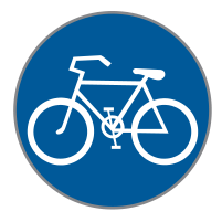 Verkehrszeichen Radweg