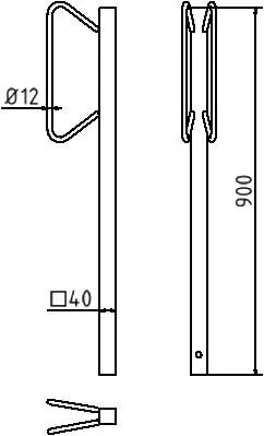 Fahrrad Einzelparker 1 Stellplatz, Einbetonieren