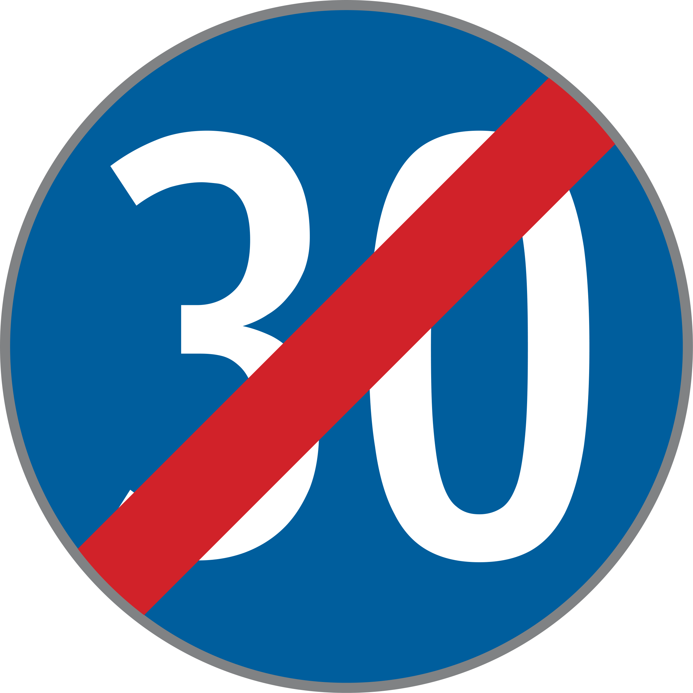 Verkehrszeichen Ende der vorgeschriebenen Mindestgeschwindigkeit