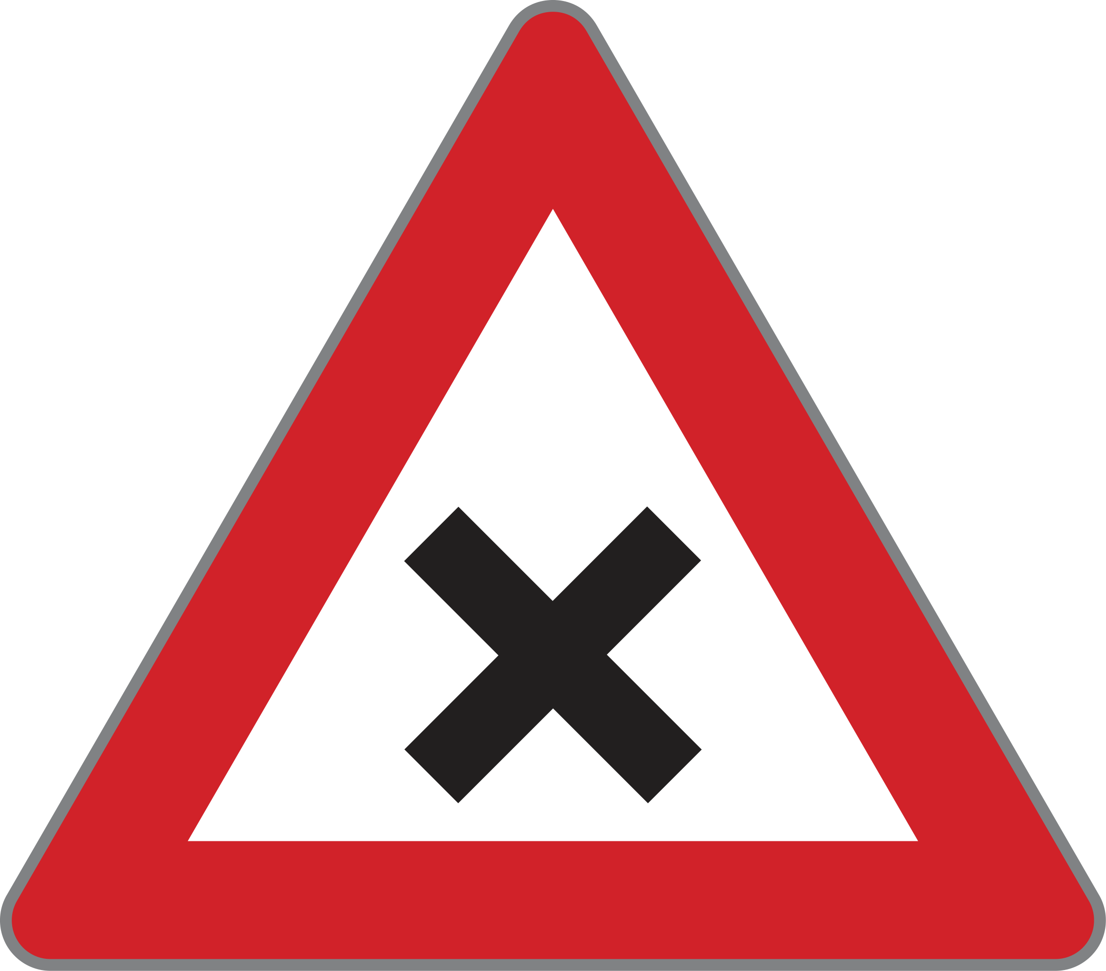 Verkehrszeichen Kreuzung