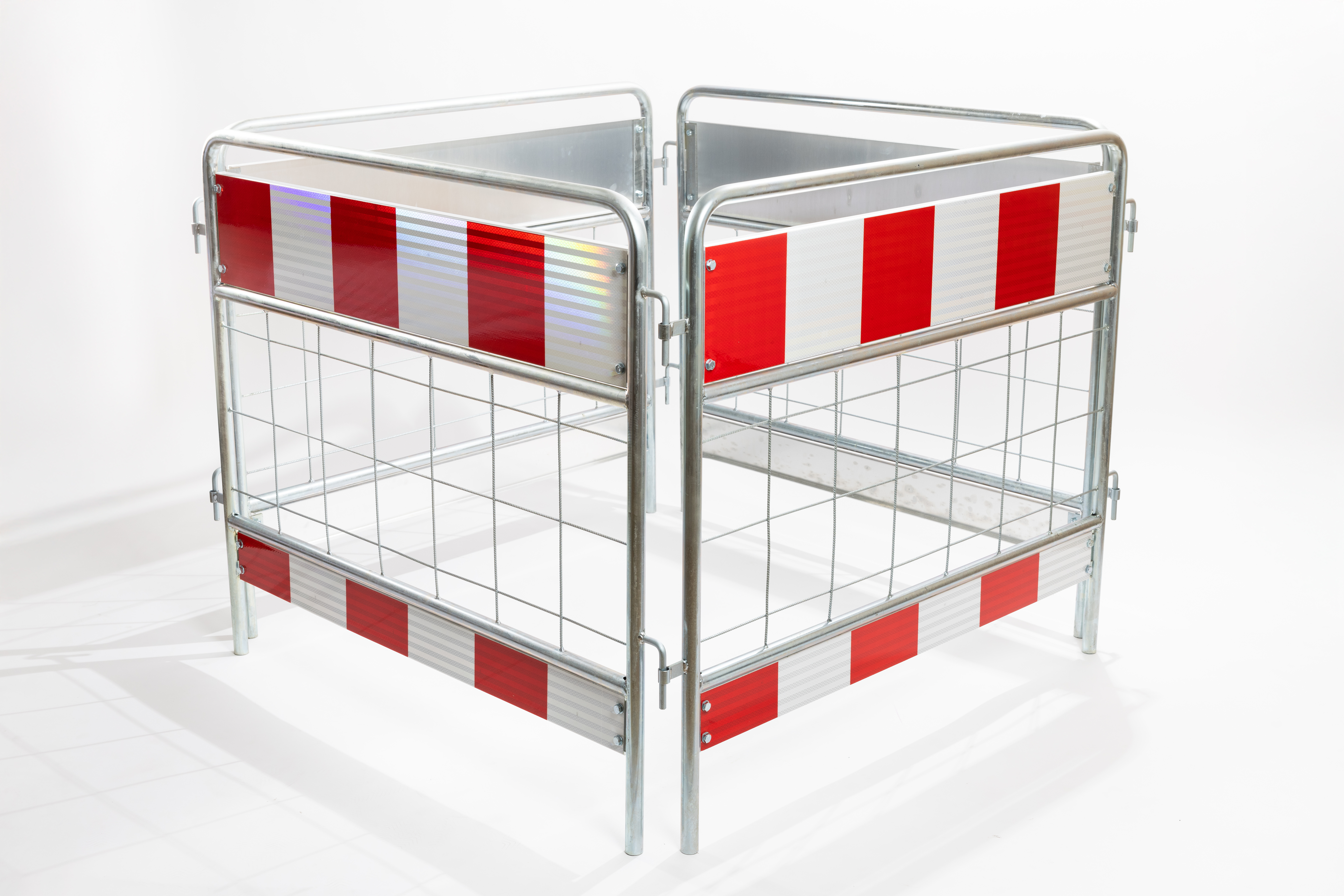 Schachtabsperrung Stahl 4-teilig 