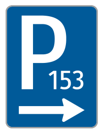 Parkplatzbeschilderung Autobahn