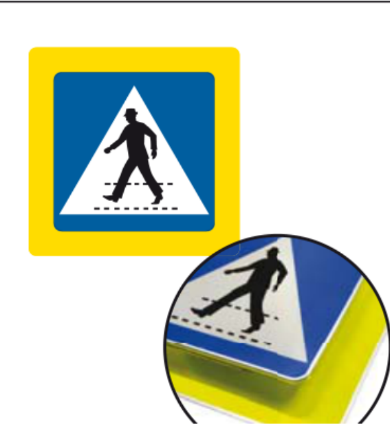 Schutzwegsicherung – Set Kontrasttafel
