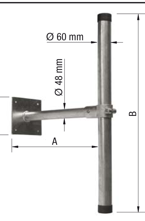 Wandarm für Verkehrszeichen