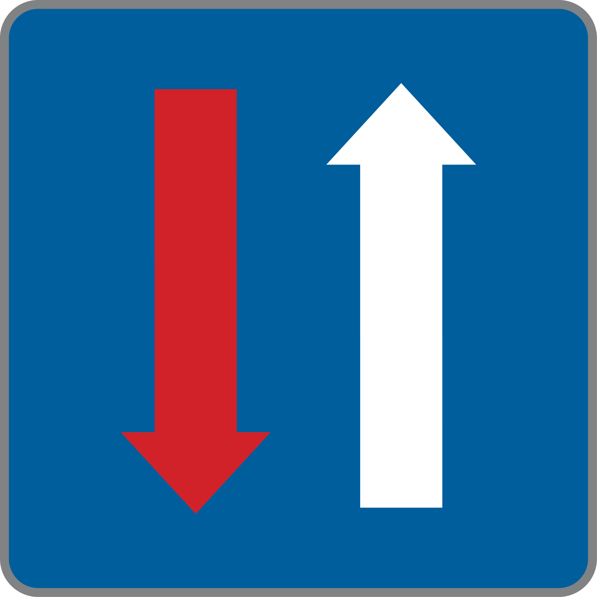 Verkehrszeichen Wartepflicht für den Gegenverkehr
