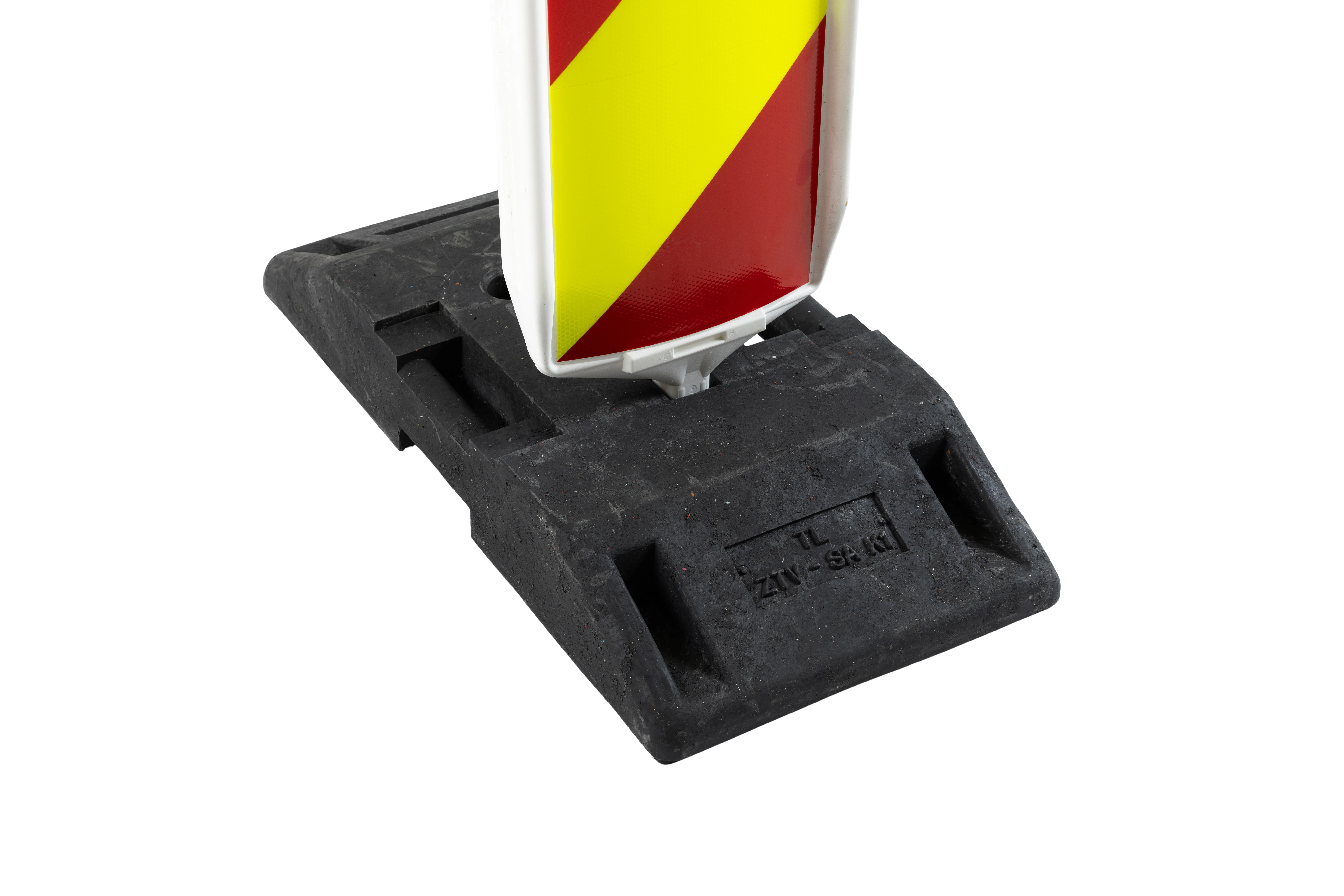 TL-Fußplatte nach K1 mit eingelegtem Leitbakenfuß – robuste Fixierung in der Mehrzweckaufnahme