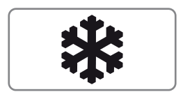 Zusatztafel Schneeflocke (Symbol)