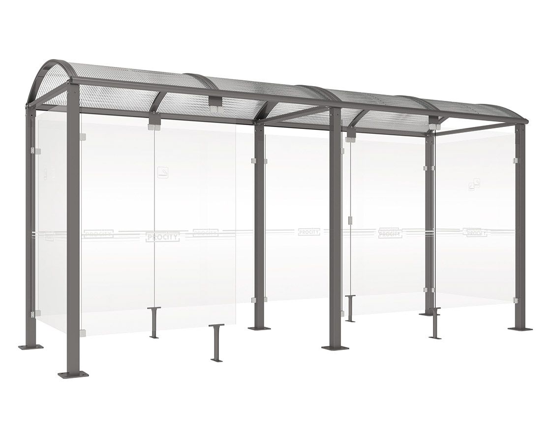 PROCITY® Raucherunterstand Klassik "M" + Erweiterung