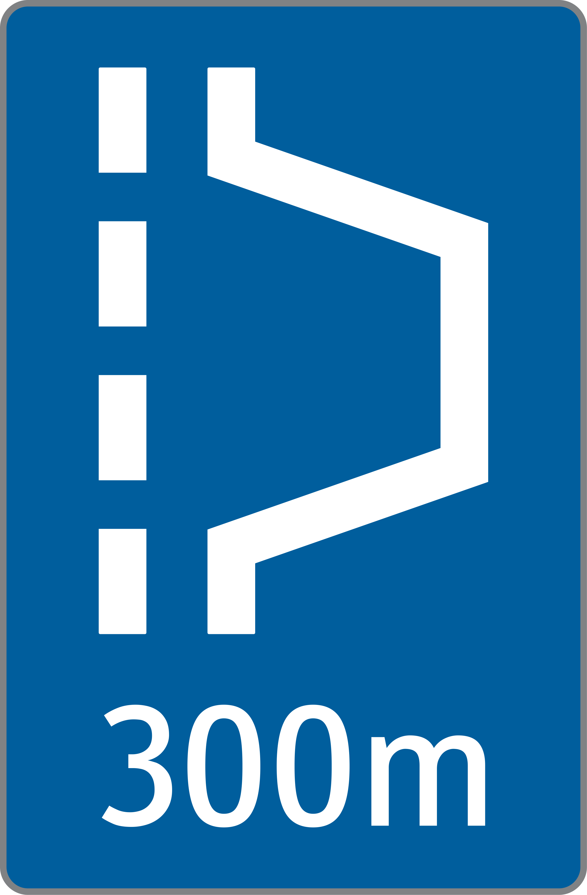 Verkehrszeichen Pannenbucht mit m- Angabe (bitte gewünschten Text angeben)