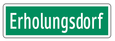 Ankündigung für Erholungsorte