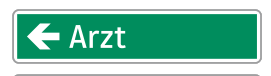 Wegweiser – Ankündigung von Zielen im Interesse von Gemeinden, Fremdenverkehr und Sport (grün) § 53/13d