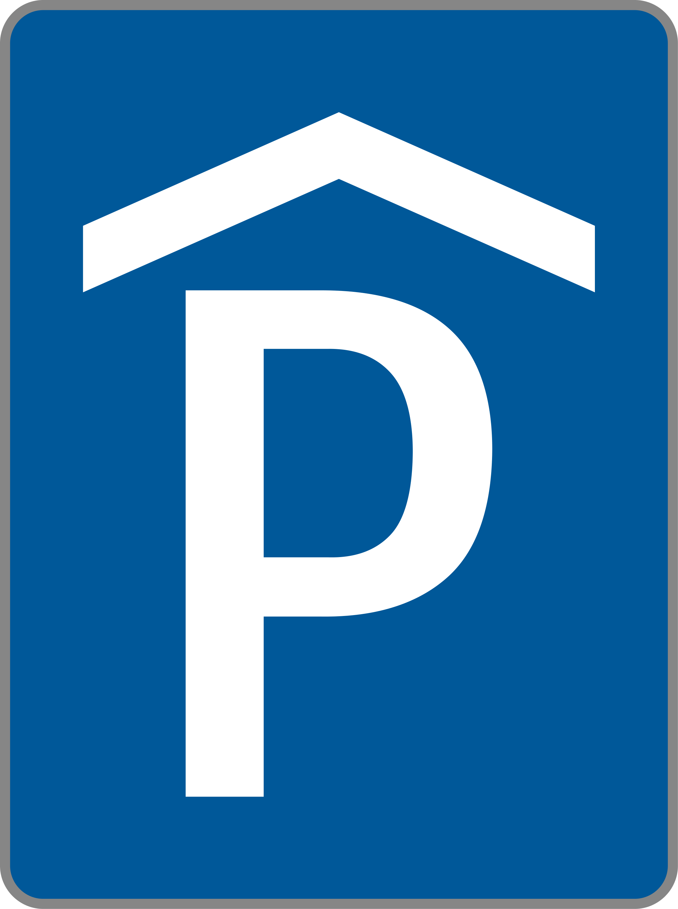 Verkehrszeichen Parkhaus