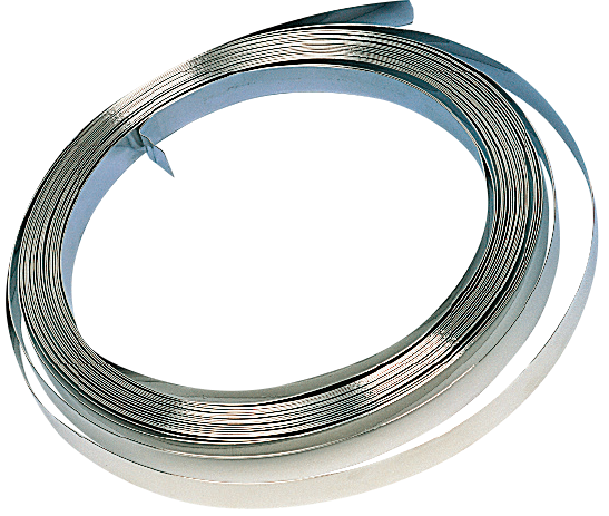 Stahlband, Stärke 0,7 mm, aus rostfreiem Stahl
