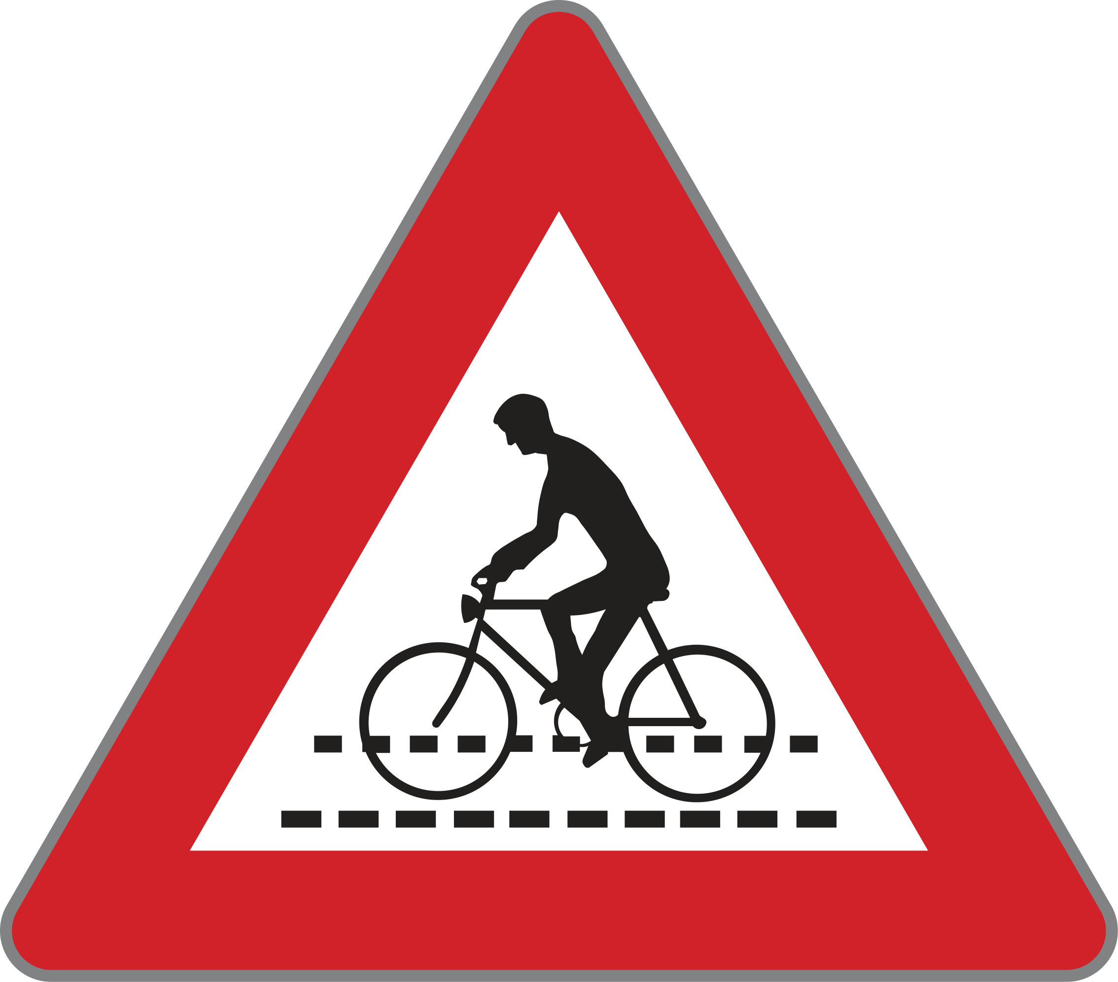 Verkehrszeichen Radfahrerüberfahrt
