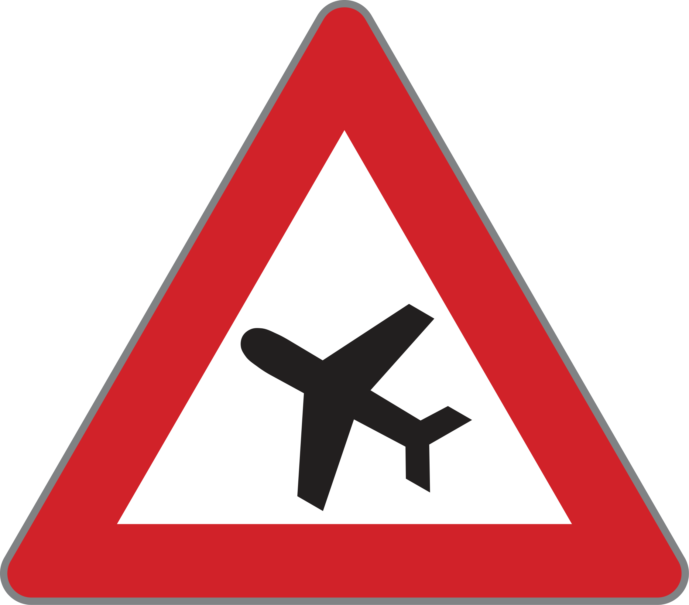 Verkehrszeichen Flugbetrieb
