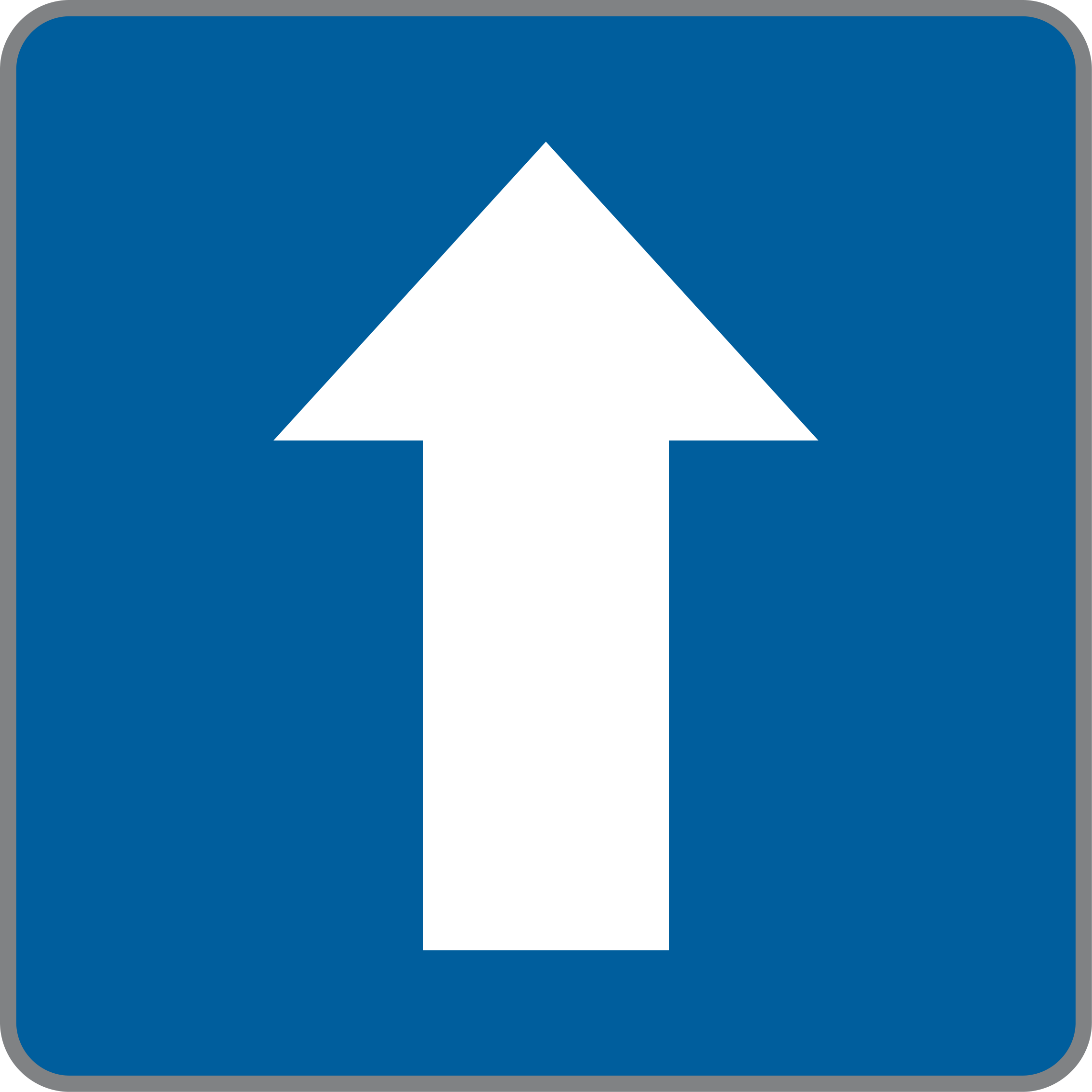 Verkehrszeichen Ende des Gegenverkehrs