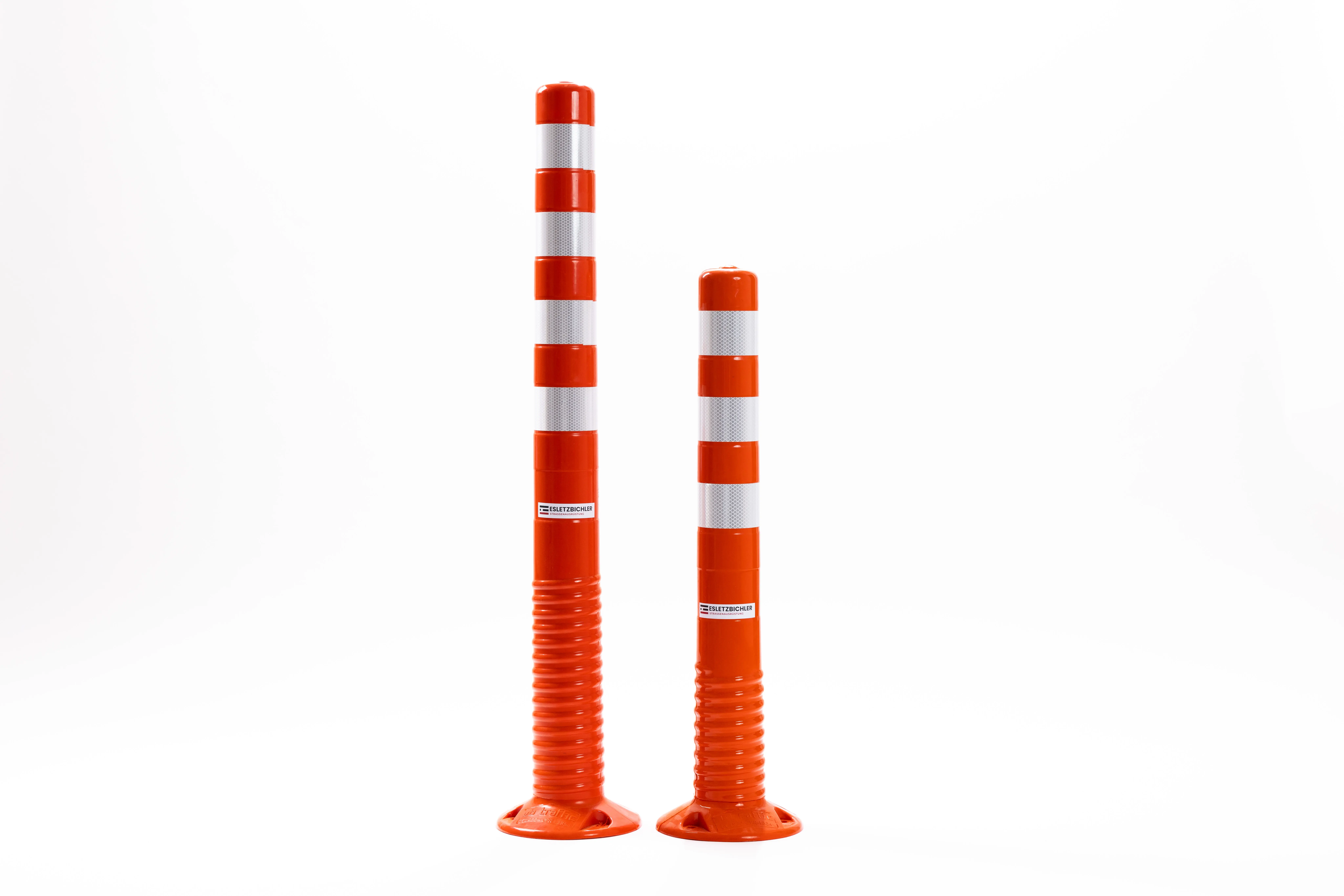 Absperrpfosten Flexi Orange-Weiß