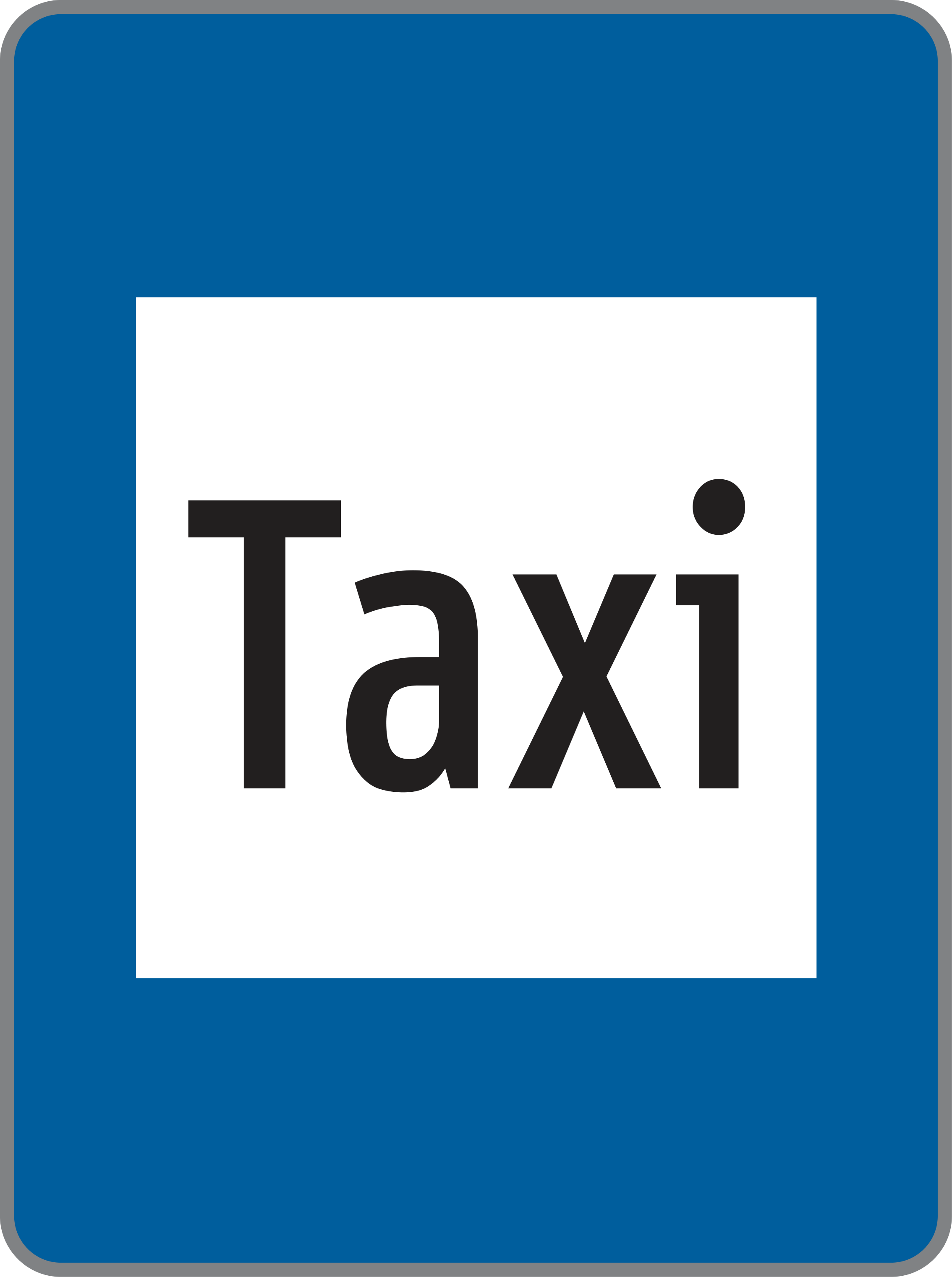 Verkehrszeichen Taxistandplatz