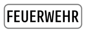 Zusatztafel „Feuerwehr“