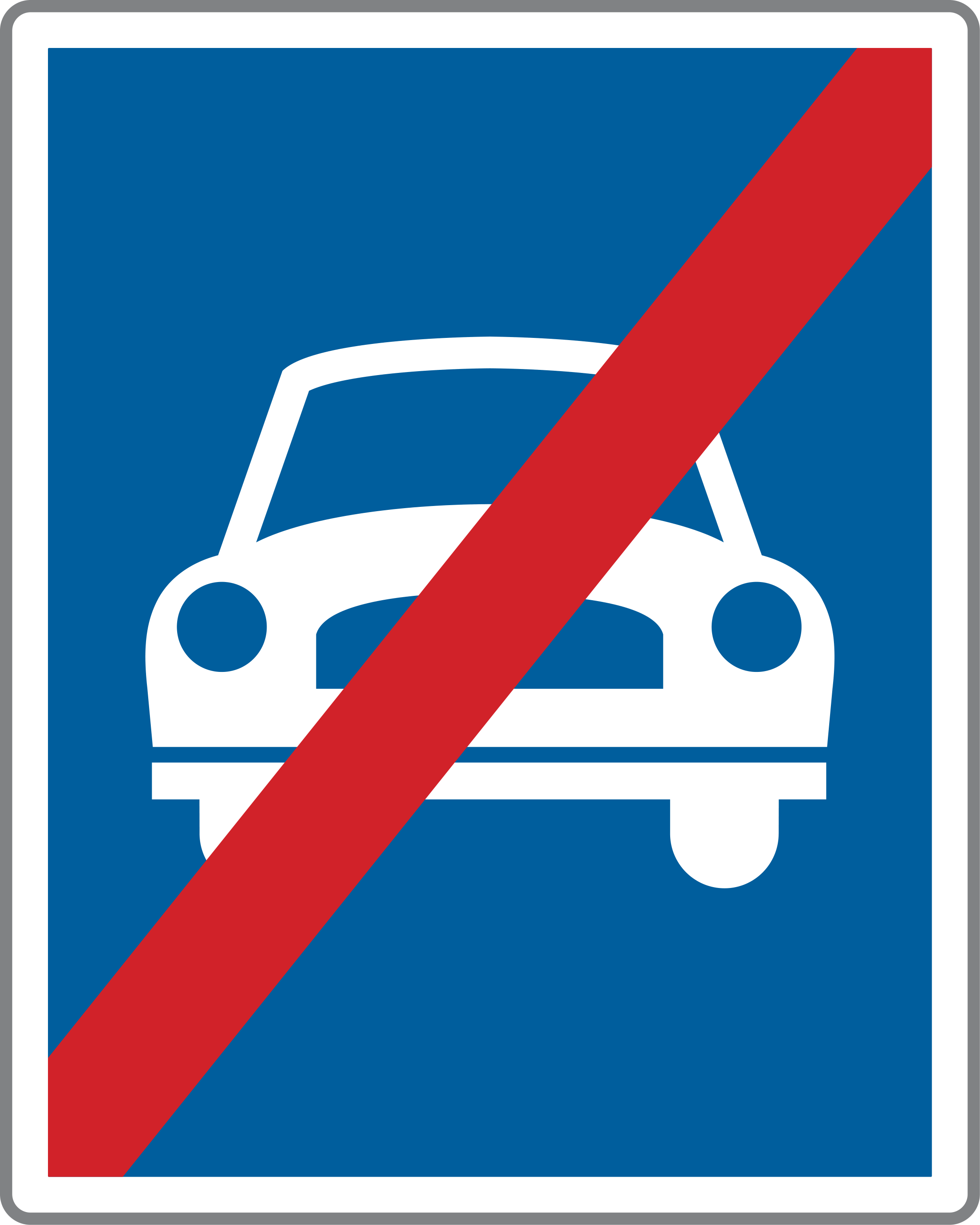 Verkehrszeichen Ende der Autostraße