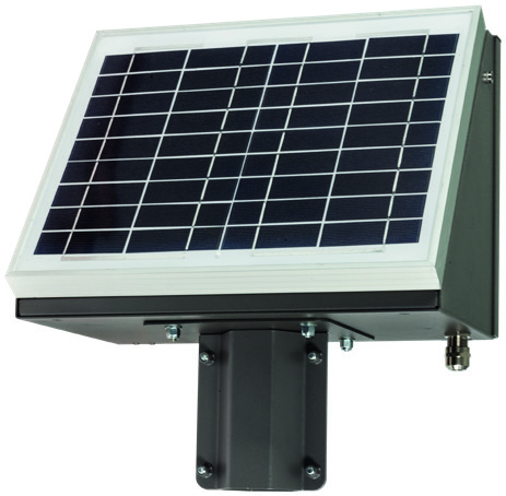 Kompakt-Photovoltaik-Kit 10 W / 12 Ah, Ø60, mit S600-Blinksteuerung