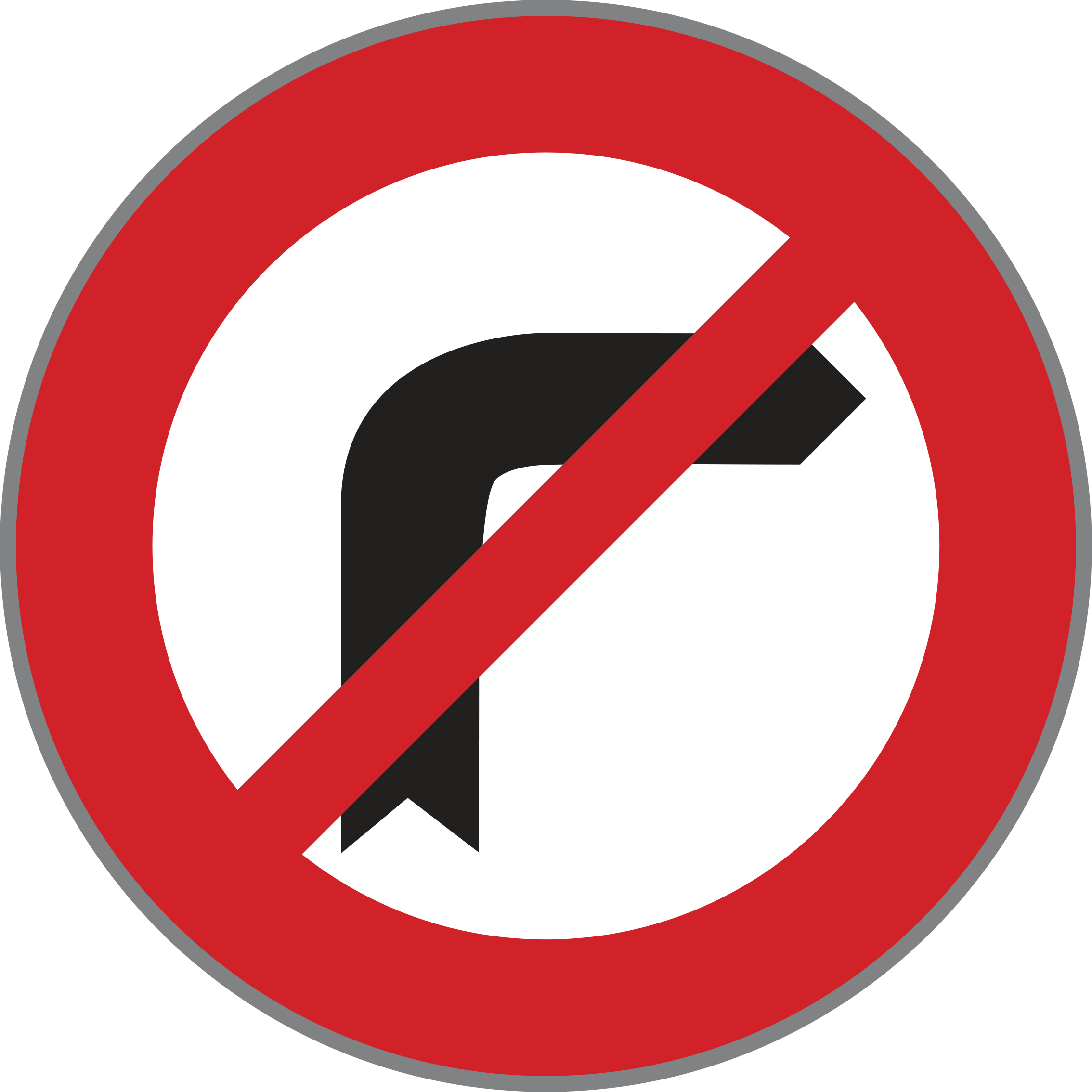 Verkehrszeichen Einbiegen nach rechts verboten