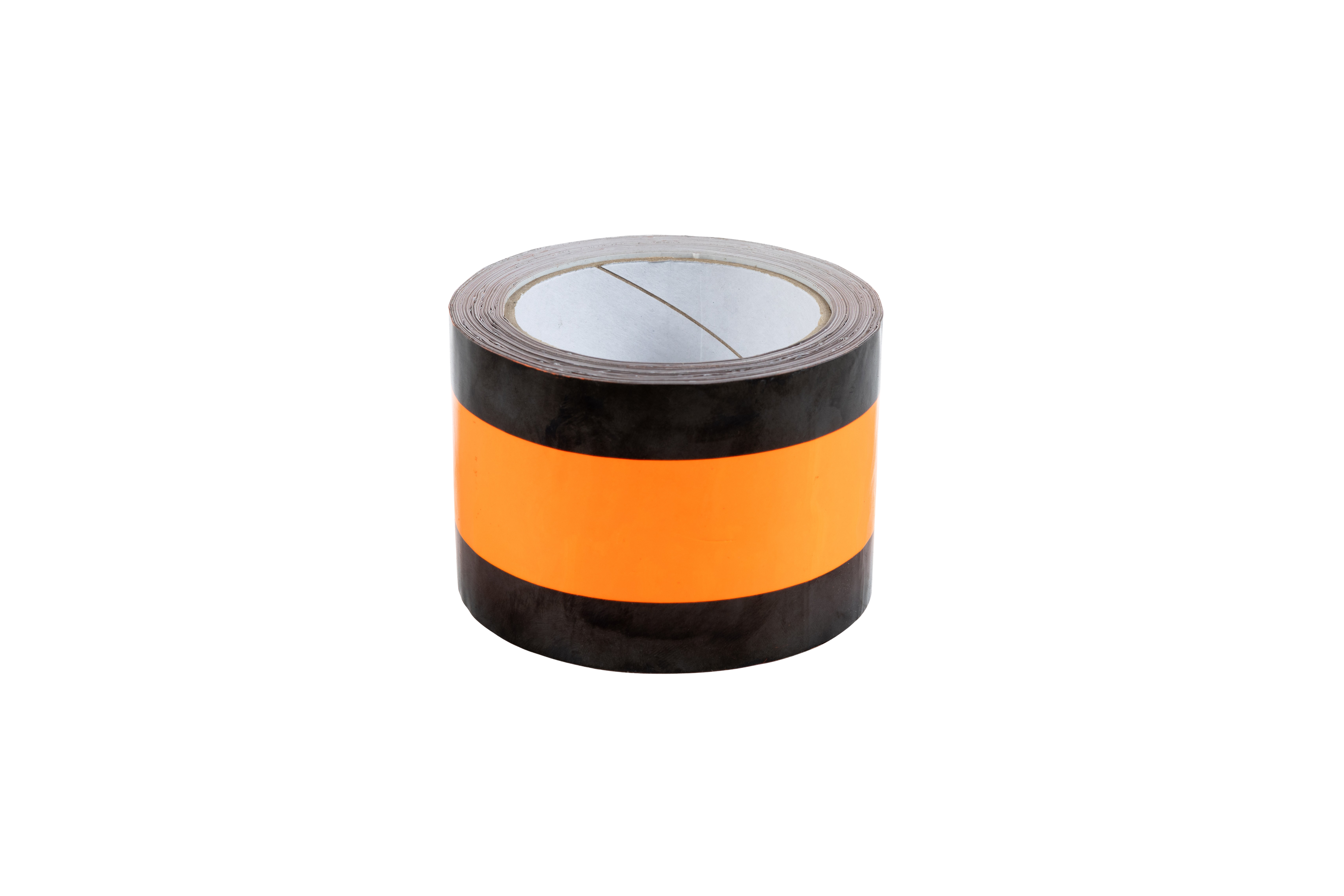 Abdeckband – wasserfestes Klebeband mit Neutralisierungswirkung – Rolle in Orange-Schwarz Rolle eines wasserfesten Abdeckbands mit schwarzer Außenkante und orangefarbener Mittelzone – ideal als Neutralisierungsband