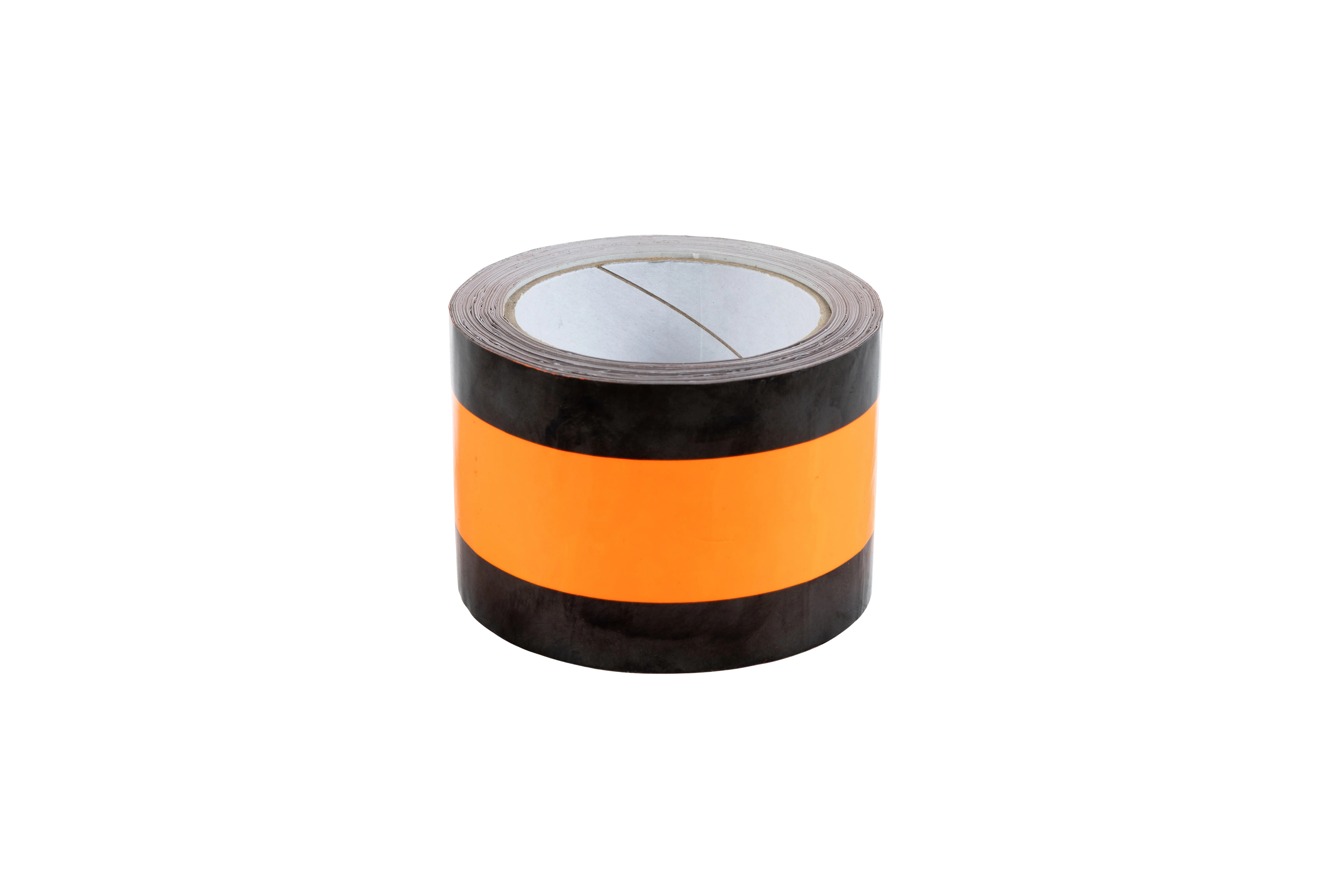 Rolle eines wasserfesten Abdeckbands mit schwarzer Außenkante und orangefarbener Mittelzone – ideal als Neutralisierungsband