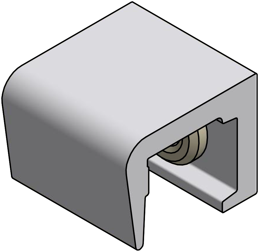 Klemmteil für KC-Laschen (hohe Bauform)