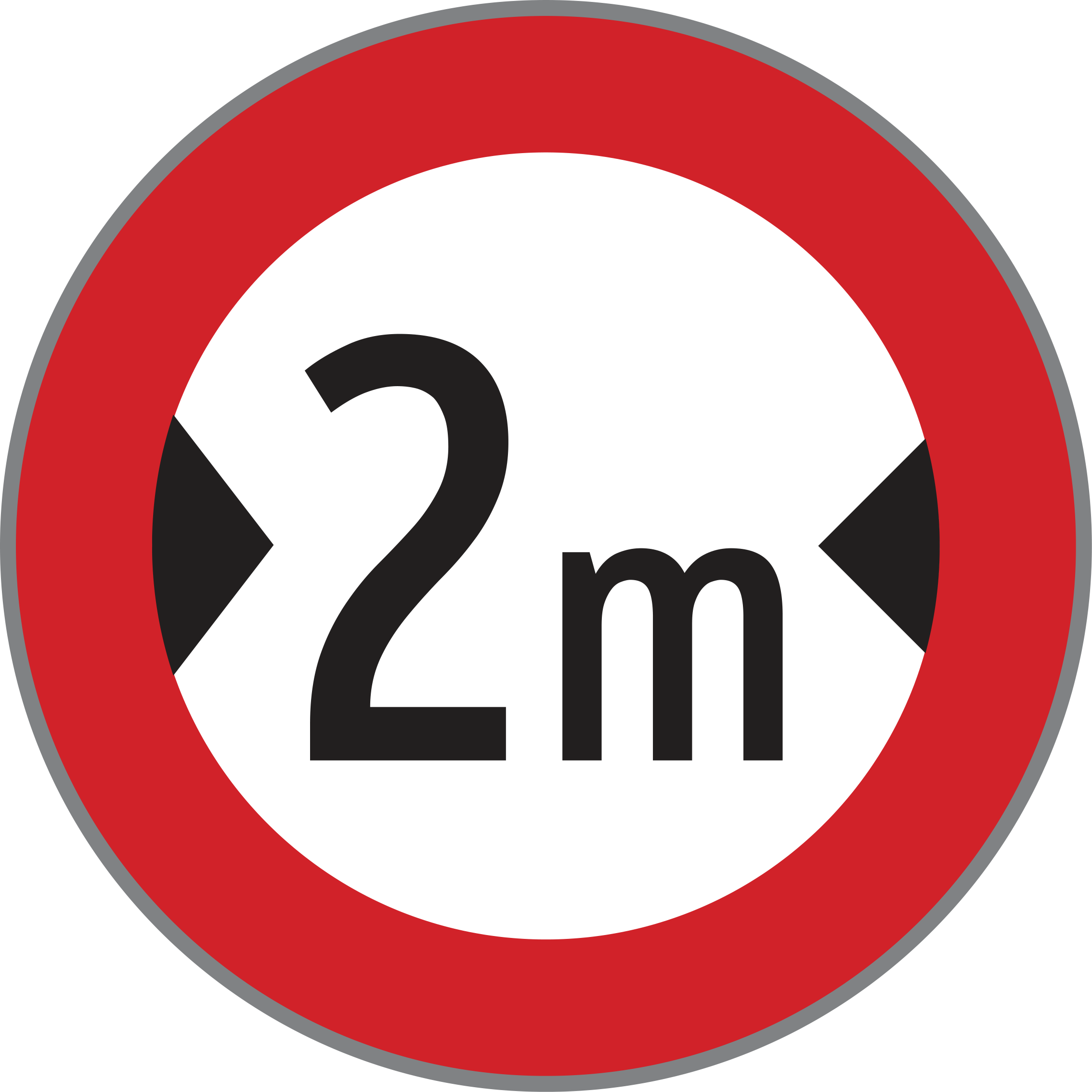 Verkehrszeichen Fahrverbot für über ...m breite Fahrzeuge