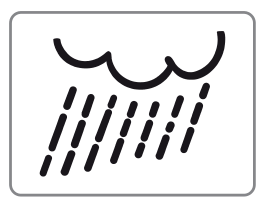 Zusatztafel Regen/Nässe (Symbol)
