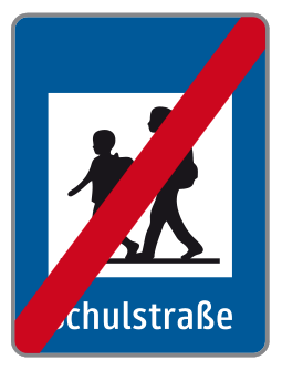 Verkehrszeichen Ende einer