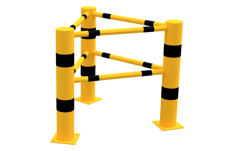 Rammschutz Geländer mit Stecksystem Rammschutz Geländer mit Stecksystem