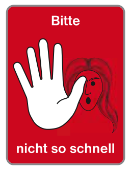 Sondertafel „Bitte nicht so schnell“