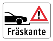 Zusatztafel „Fräskante“