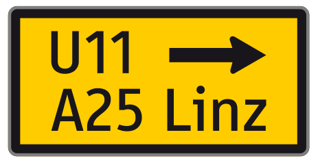 Umleitungsbeschilderung V4