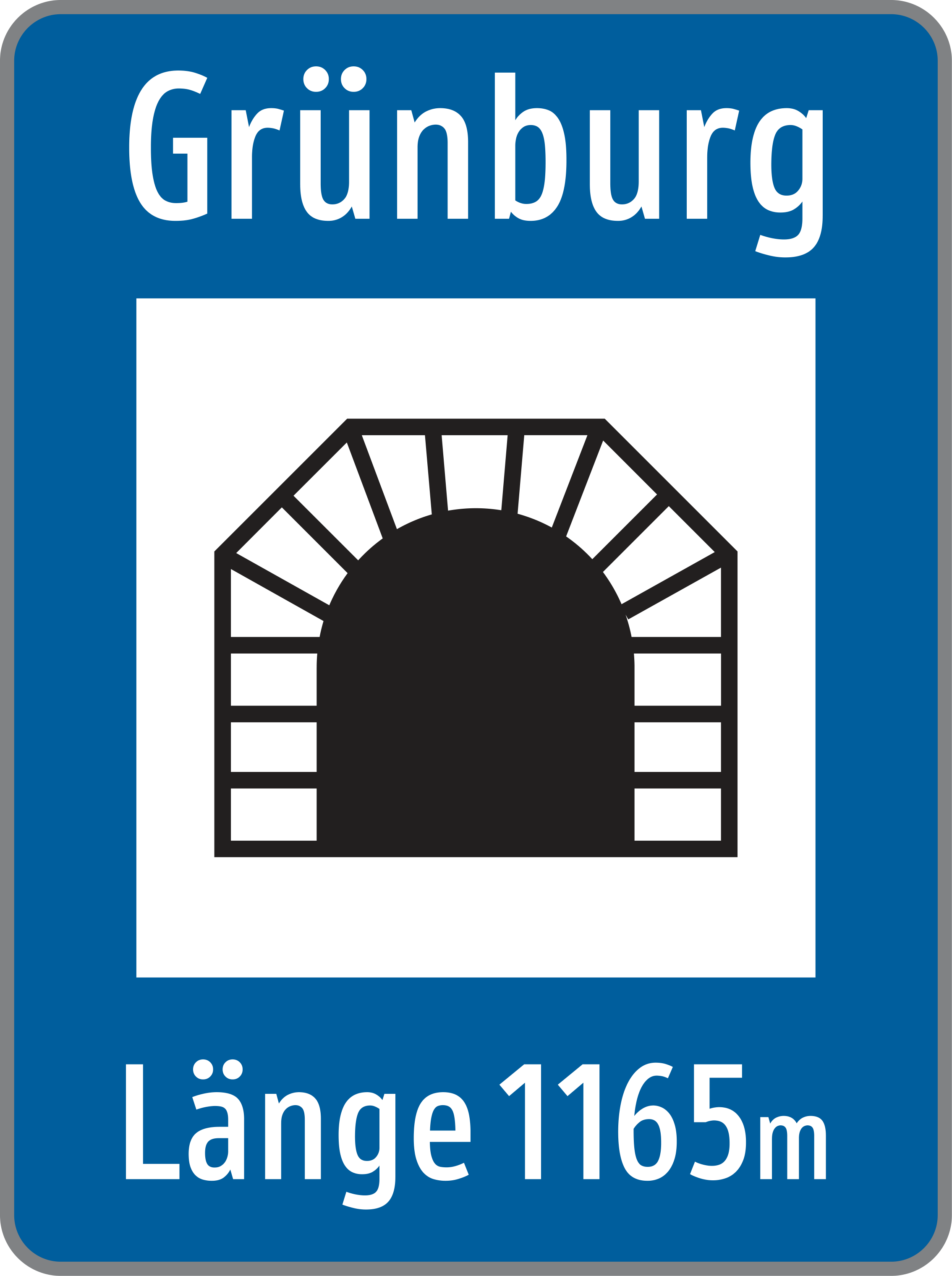 Verkehrszeichen Tunnel