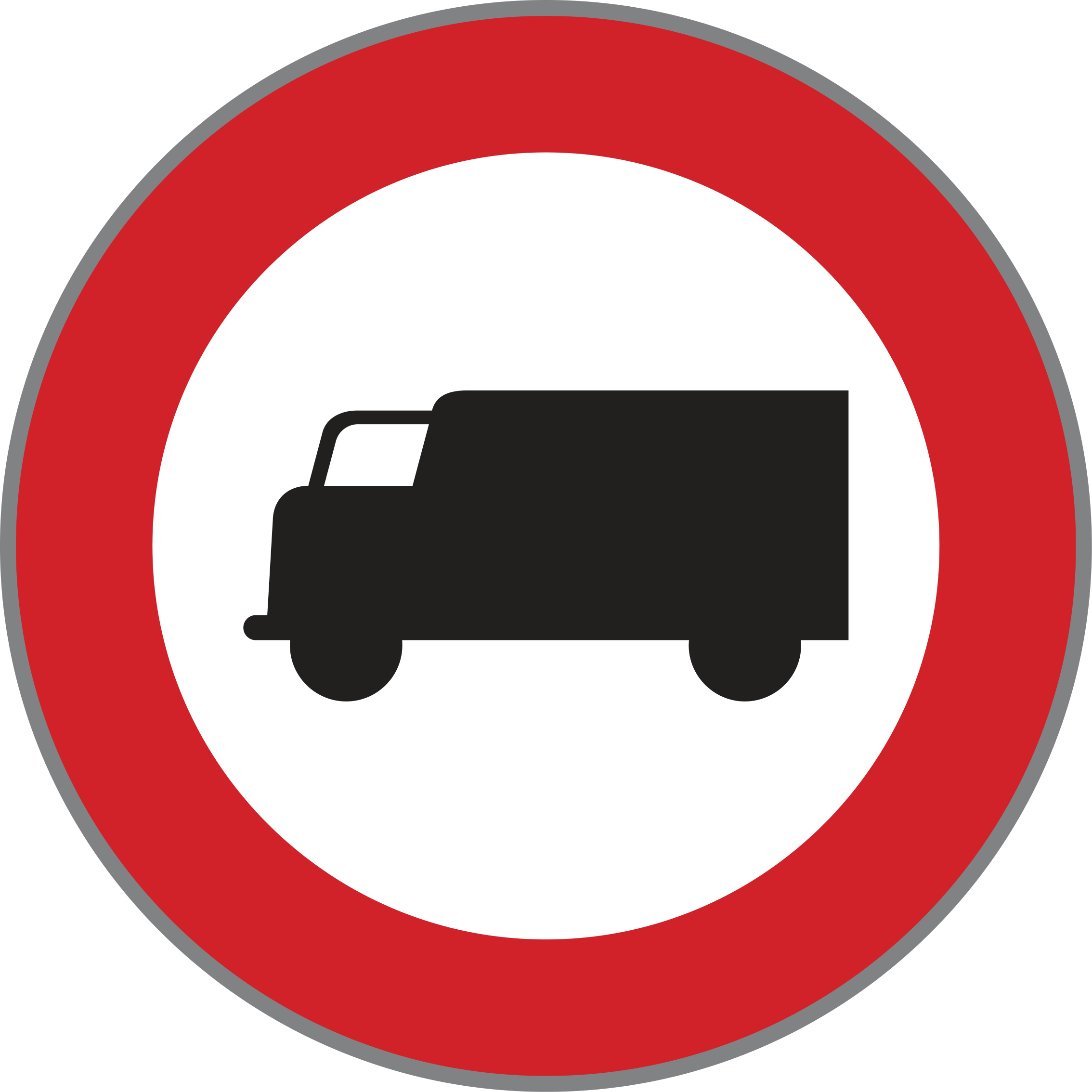 Verkehrszeichen Fahrverbot für Lastkraftfahrzeuge