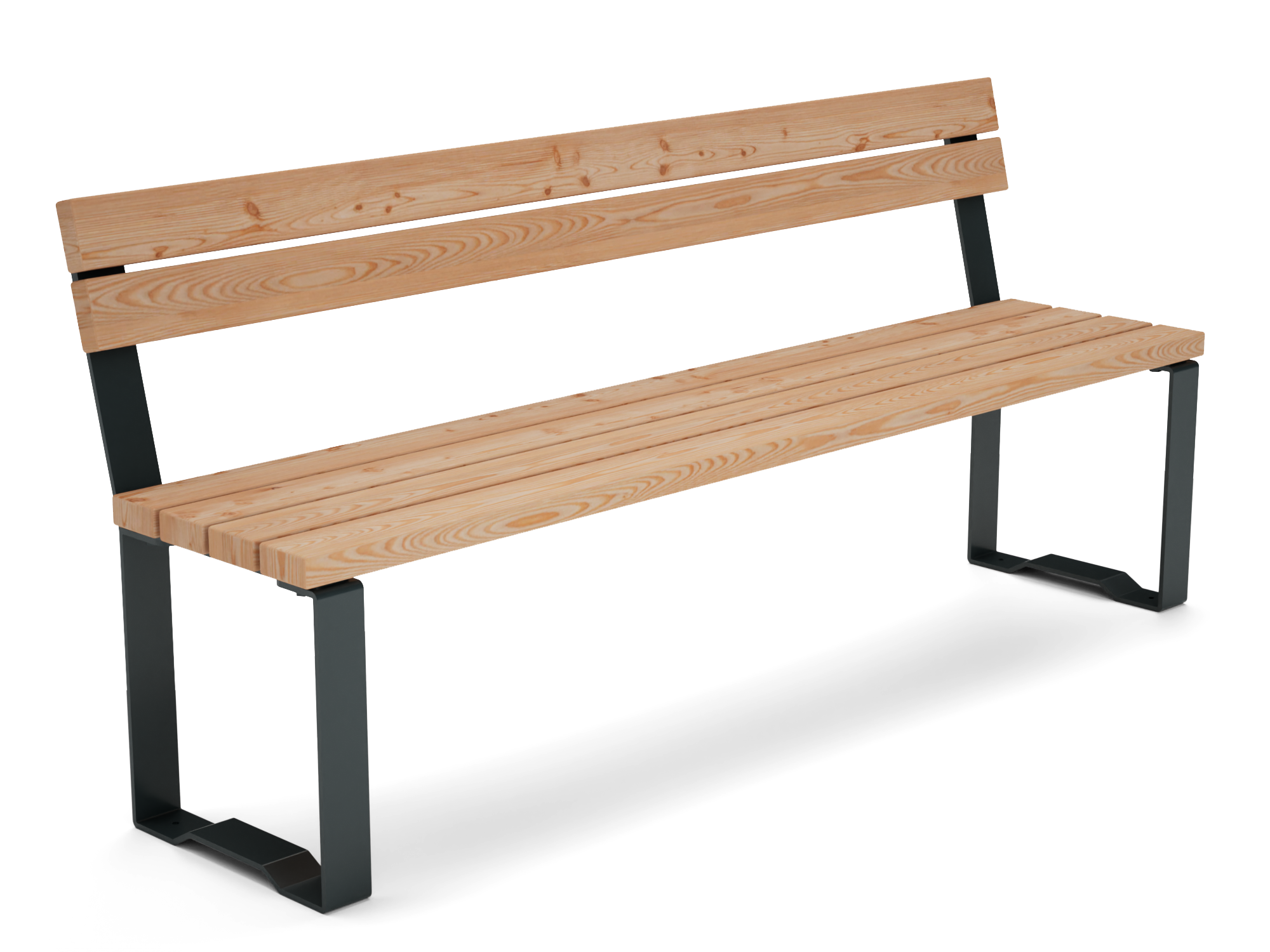 Parkbank mit Lehne Optica               