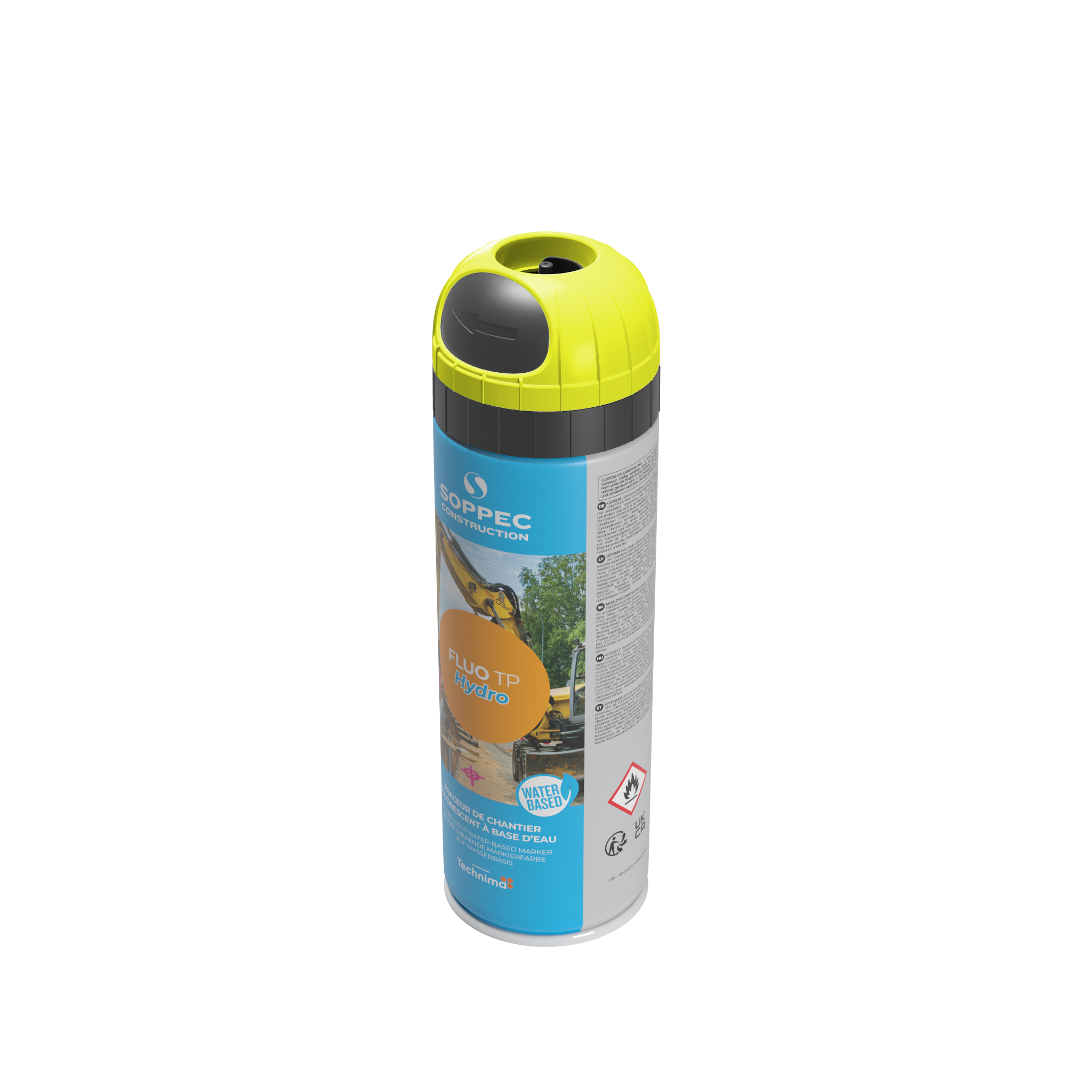 Markierspray Hydro Neon Gelb – 500ml Markierspray Hydro Neon Gelb – 500ml