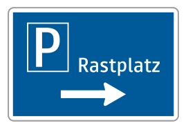 2. Ausfahrtswegweiser Rastplatz