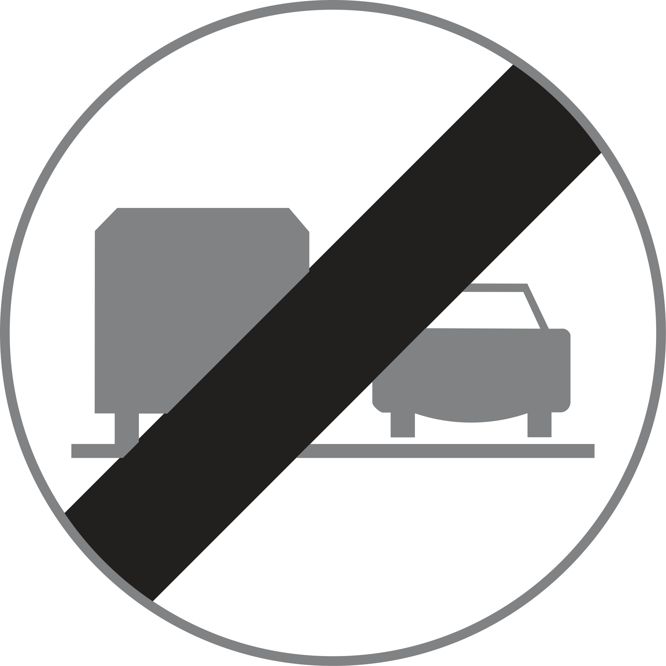 Verkehrszeichen Ende des Überholverbotes für Lastkraftfahrzeuge