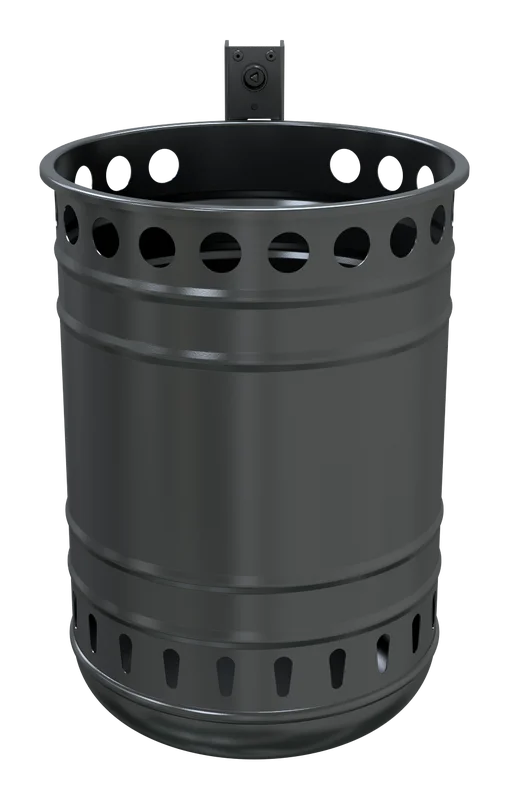 Abfallbehälter 35 L Verkehrssicherheitsprodukt reflektierend StVOkonform Detailansicht