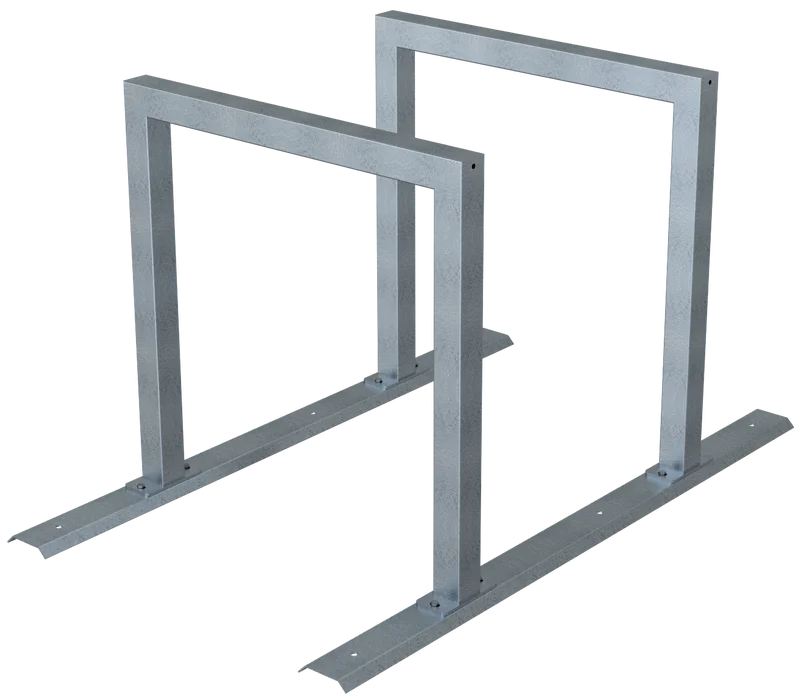 Fahrradanlehnbügel 2 Stellplätze für Bodenmontage